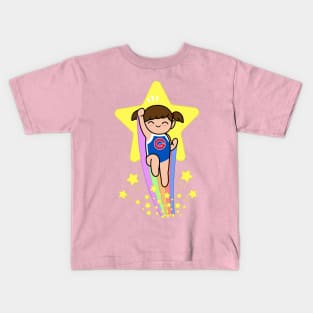 Super Kawaii Gymnast Kids T-Shirt